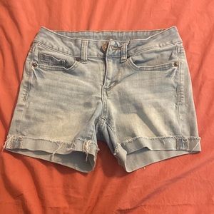 Cut off denim shorts